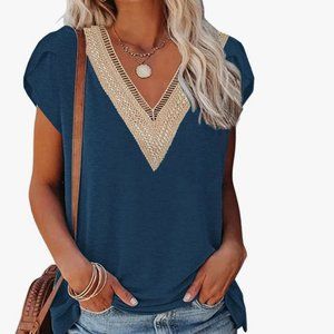 ETCYY cap-sleeve women's top